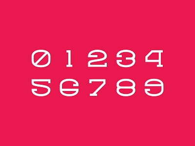More Custom Numerals branding numbers type typography