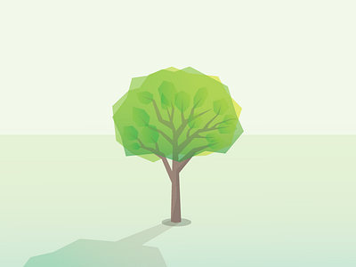 lil' tree green illustration tree vector