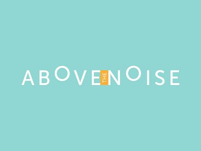 Above the Noise Logo branding logo