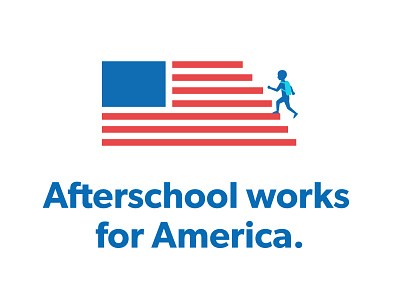 Afterschool works for America. america american children flag kids school