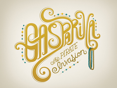 Gasparilla Type part 3 custom type lettering illustration type