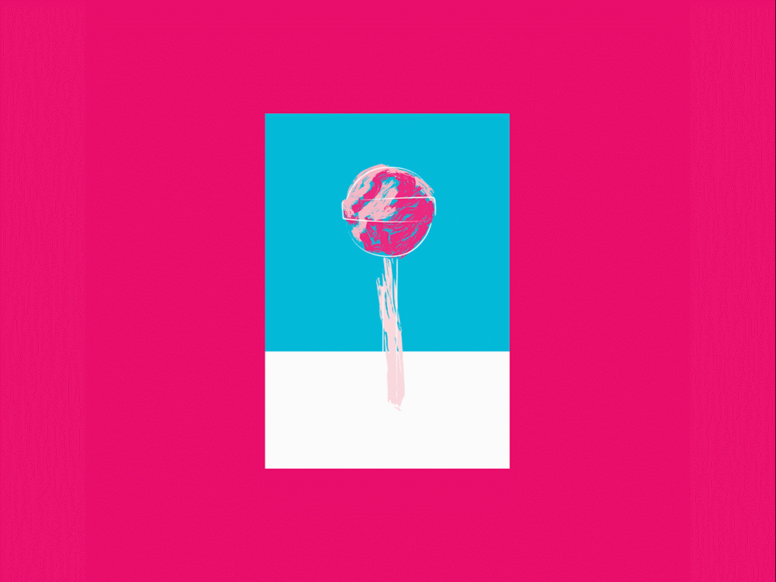 Lollipop animated animation bright colors brush stroke candy colors colorscheme digital drawing digital illustration experimental fun gif illustration illustration digital lollipop minimal moving pictures vector