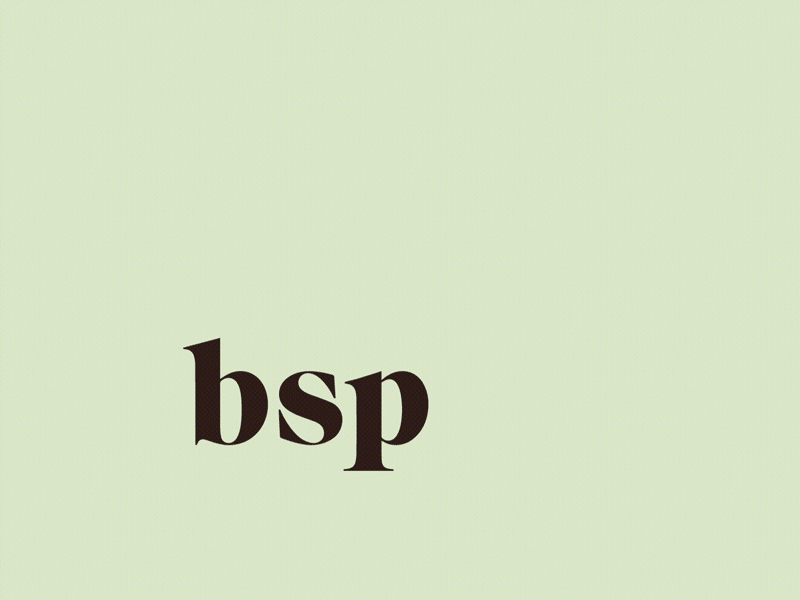 BSP Architecture Logo design digital art line work logo minimal motion design motion graphics motiongraphics typography