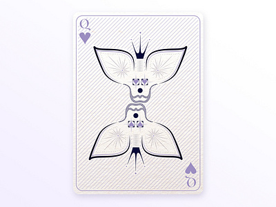 Queen of Hearts card design cards color exploration design digital art digital drawing game design illustration playing cards typography