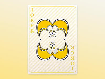 Joker cards cards design color exploration deck of cards design digital art digital drawing illustration illustrator joker joker bedding joker card playing cards typography vector yellow