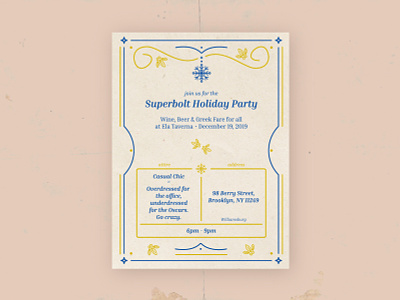Holiday Invitation christmas christmas party design digital art digital drawing holiday party holidays invitation modern party invitation patterns print typography winter winter party