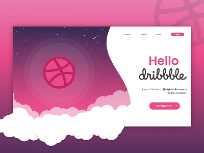 Hello Dribble debut hello dribble hellodribbble illustraion shot welcome welcome shot