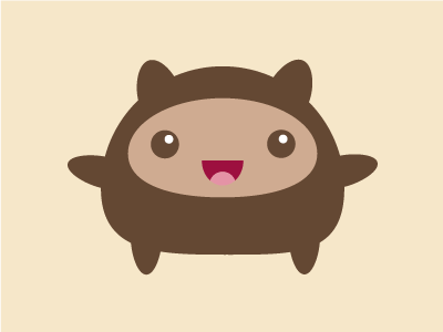 Monster simple vector