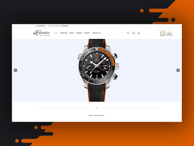 E-commerce Web design | Helvetica depth helvetica mockup rohitvinay watch watch design watch website web design