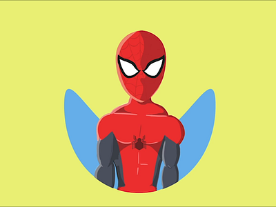 Spidey Sense 2d animate cc animation animation 2d charachter design character gif marvel red rohitvinay spider spider man spiderman spiderverse