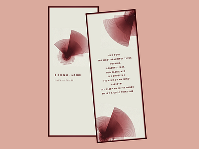 Bruno Major Menu adobe album cover branding bruno major design illustration logo menu menubar music sketch typography