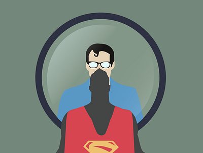 Heroes Have the Right to Bleed adobe clark kent design illustration minimal poster superman