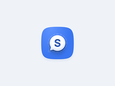Icon for Signal messaging app 2022 android big sur branding icon ios logo message messaging messenger redesign signal skeuomorphism telegram top 2022 top 2023 viber whatsapp