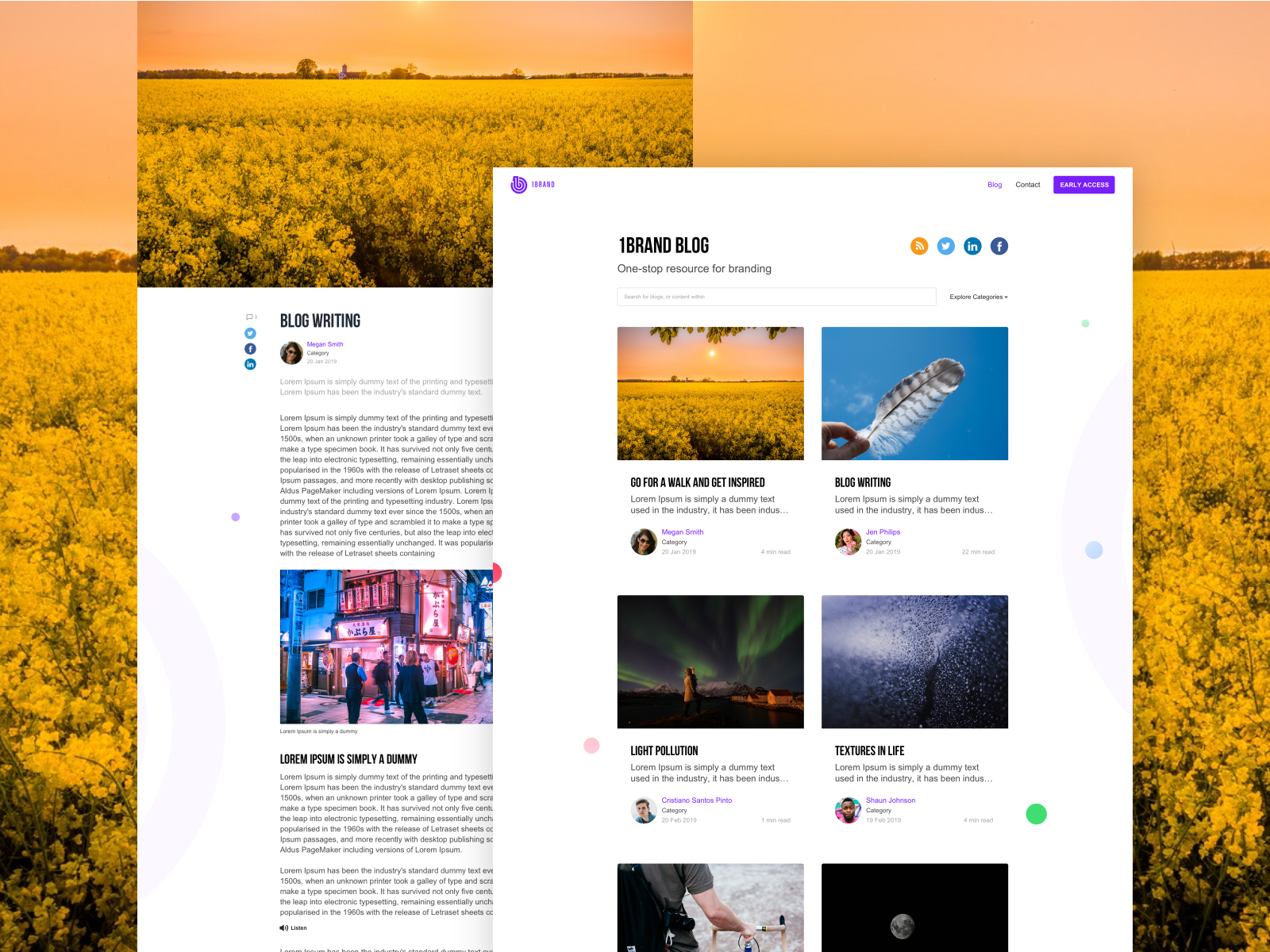 UX/UI for a blog section of a site 🤹 by Cojo on Dribbble