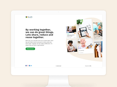 Suzi – Tech for good platform app branding design flat icon minimal ui user experience ux vector web website