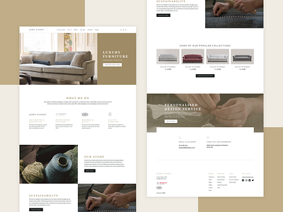 John Sankey e-commerce site design 🛋️