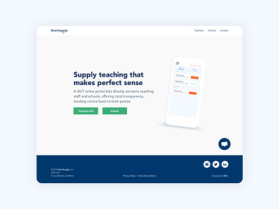 ShortSupply – Supply teaching that makes sense 🍎 android app clean illustration ios logo minimal space typography website white