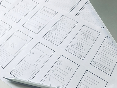 Paper Prototyping UX Wireframe