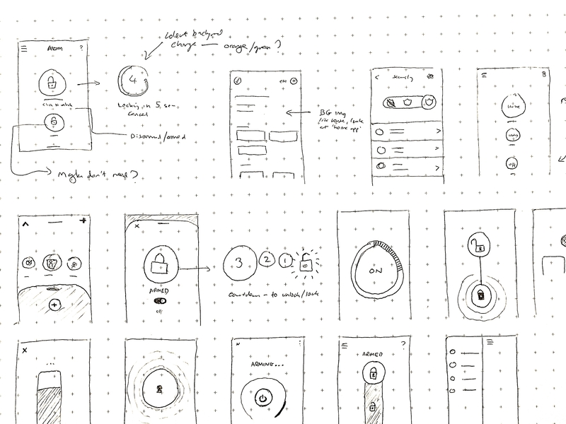 Quick Sketches For A Security Mobile App By Fello On Dribbble