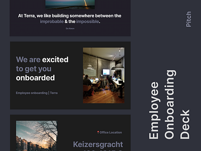 Employee onboarding deck | Pitch branding prodcut product design ui ux