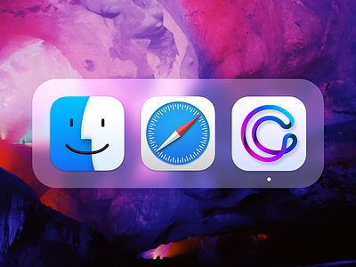 Cobiro Icon - Big Sur app big sur blue branding design dock gradient color gradients icon logo mac purple