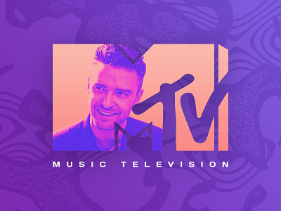 MTV Logo branding creative design gradient graphic logo music pattern