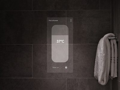 Google smartbath concept bath branding creative design google shower smart home thermometer ui ux