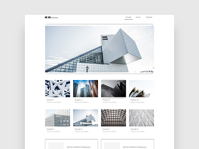 Architecture website 🏛 architect architecture black white creative design landing page minimal minimalism minimalistic nordic scandinavian ui ux website website design