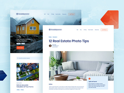 Housing Blog Refresh Concept blog branding design home house housing interface layout listing photo post product design property real estate ui ux web design website