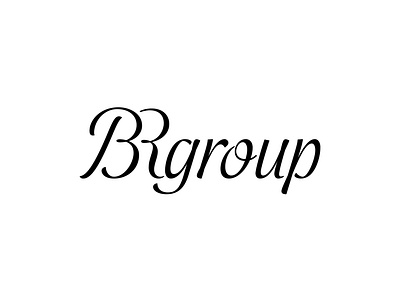 BRgroup calligraphy logo logotype type typography