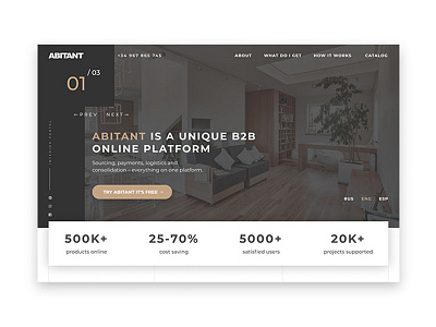 Abitant design ui elements ux design website