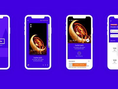 Design mobile app for amusement park design mobile app ui ux ui