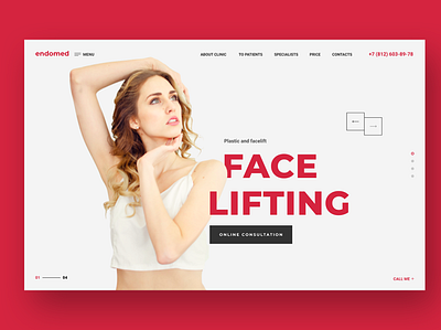 Website for plastic surgery clinic design dribbble ui ui elements website