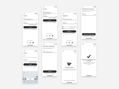 Login & Signup account error state experience feedback flow interface login login page password reset signup signup page status ui user experience user interface ux