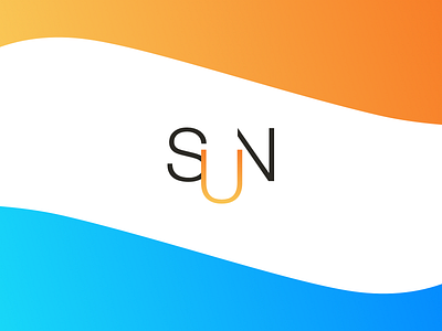 Sun color logo minimal sun