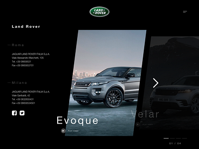 Land Rover app artboard black color design digital graphic illustration minimal sketch ui ux vector