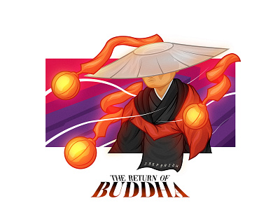 The Return Of Buddha 3rd concept contest illustration jesperish poster typography