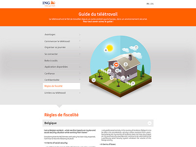 ING bank orange webdesign