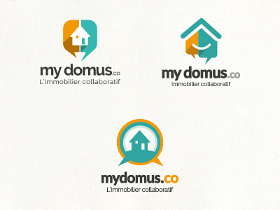 mydomus green logotype orange