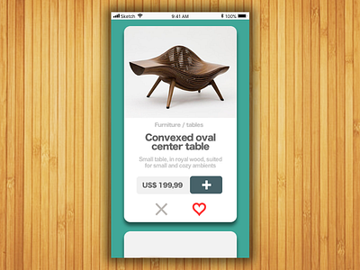 Furniture store UI concept