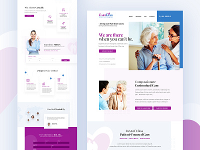 CareTaker clean creative minimal minimalist modern photoshop simple type typography ui ux web webdesign website design white