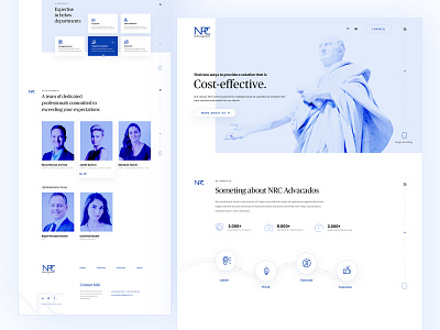 NRC Advogados advocates advogado clean design flat law firm lawyers minimal typography ui ux