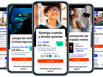 Sistema de landings comerciales para telecom