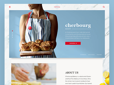 Bakery Website Design bakery brand design identity landing sketch ui website