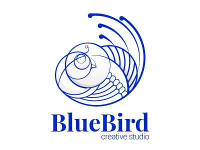 Dribbble behzad bird blue blue bird bluebird creative branding design illustration line art logo typography