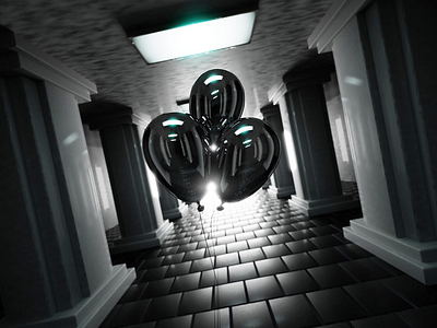 Black Balloons 3d cinema4d cycles4d