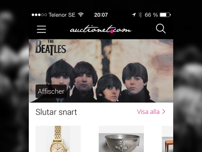 Auctionet iOS app ios iphone app