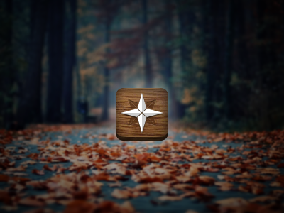 Autumn App Sketch app icon ios wood