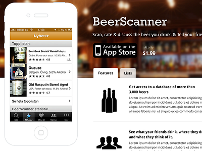 Beerscanner Site app beer beerscanner ios scanner site