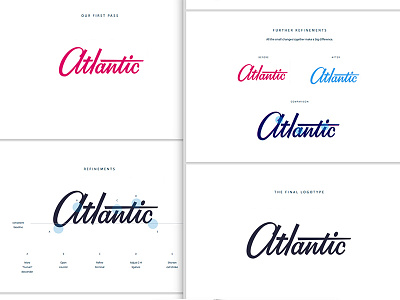 Atlantic Logo best logo design branding design illustration logo logo alphabet logo design concept logo design process logo inspiration logo inspirations text logo inspiration typography ux vector